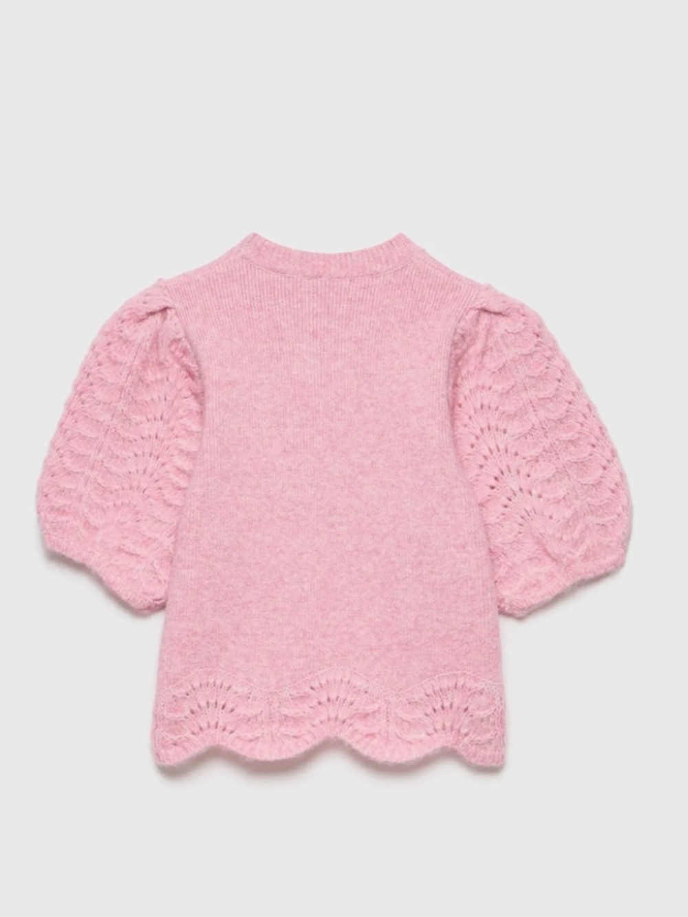 NWT Mint Velvet Pink Knit Stitch Sweater Top, Size XL